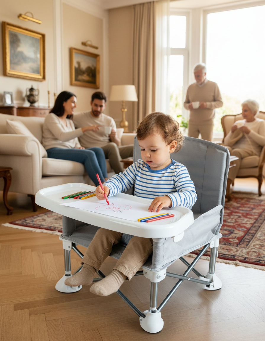 Chaise pliante gris_0