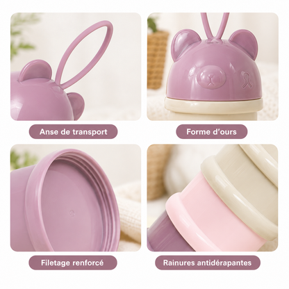 Boite doseuse lait | Ours Empilable