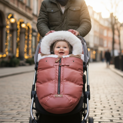 chancelière bébé rouge douce et chaude