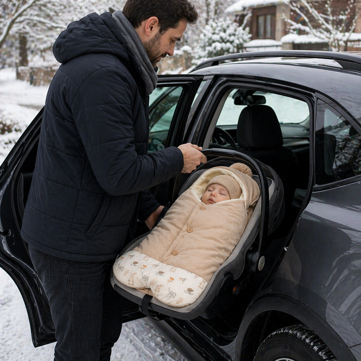 Chargement_du_siege_auto_nid_d_ange_hiver