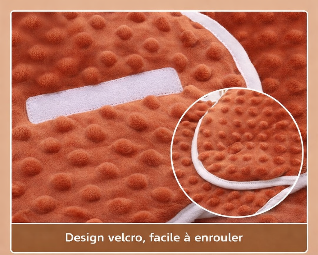 Couverture pour bebe en tissu douillet nid d_ange evolutif