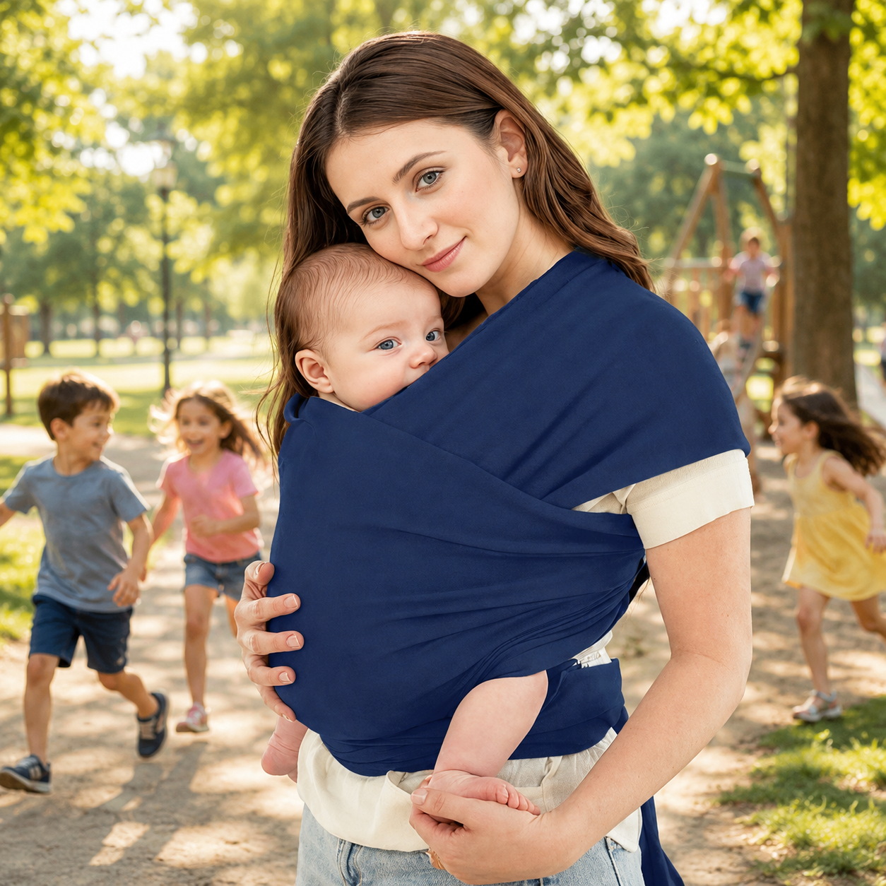 Maman_et_bebe_dans_un_parc_echarpe_de_portage_bebe