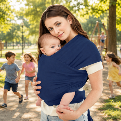 Maman_et_bebe_dans_un_parc_echarpe_de_portage_bebe