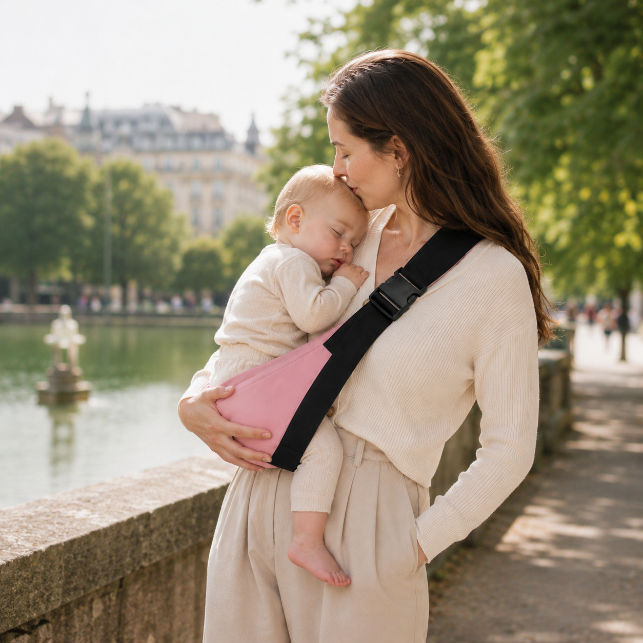 Moment_tendre_pres_du_lac_echarpe_bebe