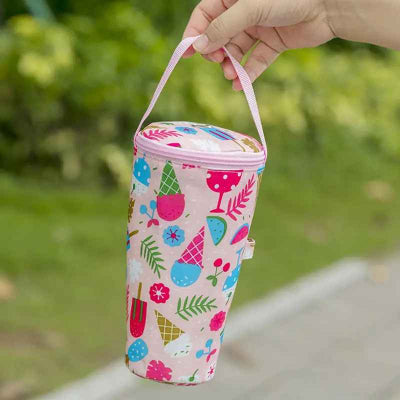 Porte biberon pour biberon bébé avec protection thermique et maintien du lait chaud ou froid en déplacement