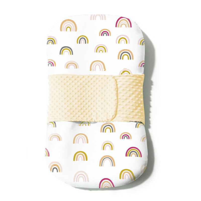 Reducteur de lit bebe en arc en ciel confortable