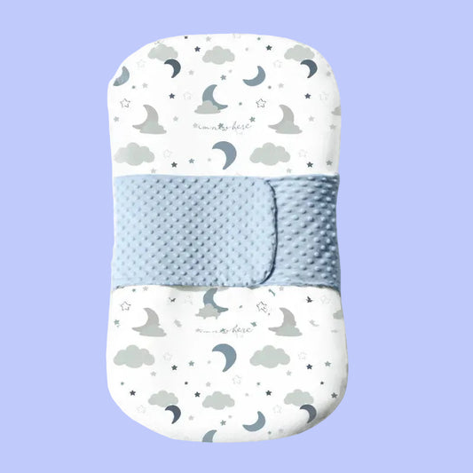 Reducteur de lit bebe lunes et etoiles