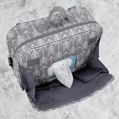 Sac à langer bébé design losange BabyBag™ pratique pour promenade, voyage et sorties avec poussette