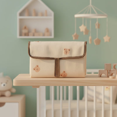 Tapis à langer nomade motifs ourson