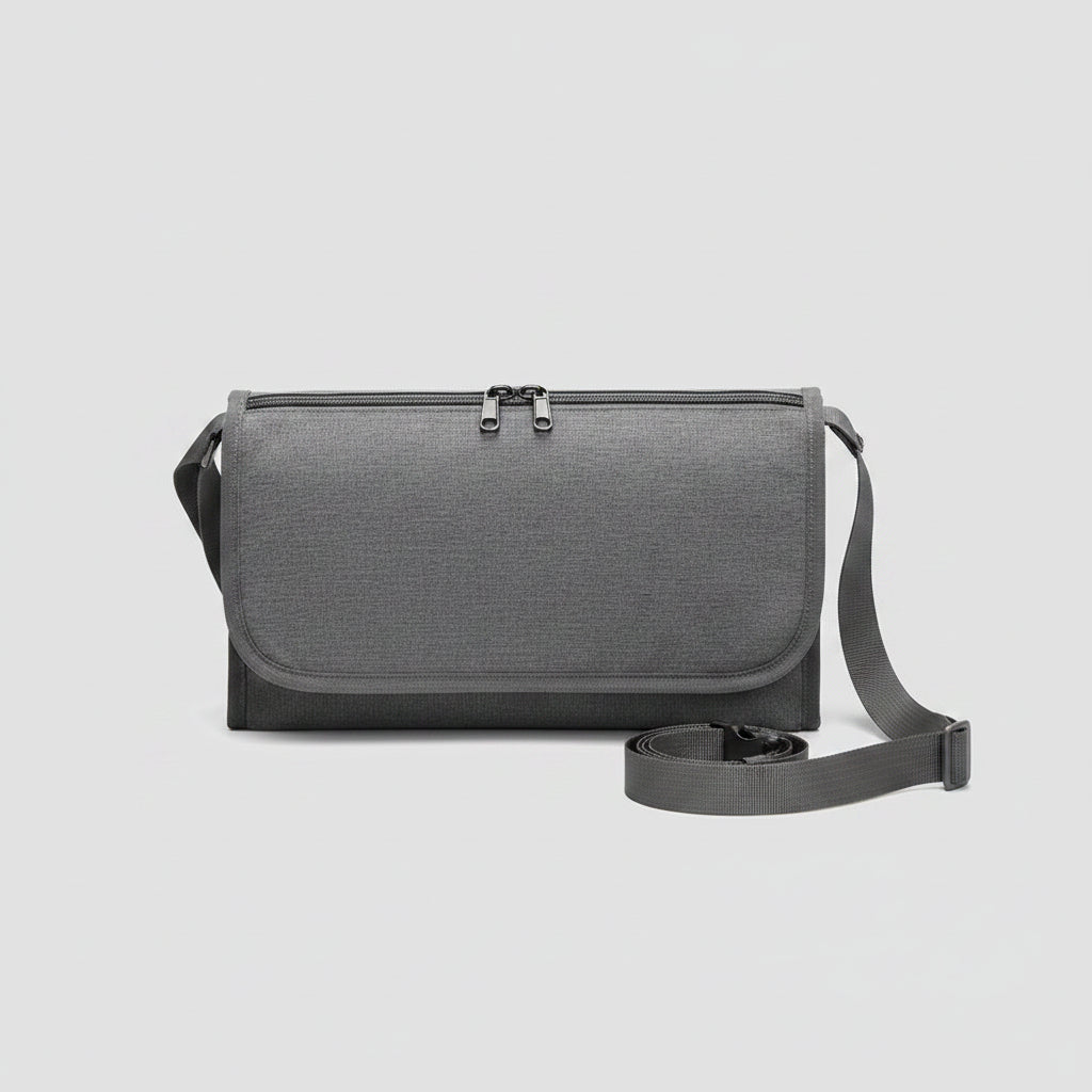 Tapis à langer nomade gris vue sur le produit 