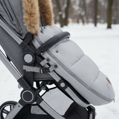 chancelière poussette gris imperméable universelle bébé hiver