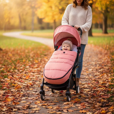 chancelière pour poussette rose melon bébé promenade parc accessoire sortie maman