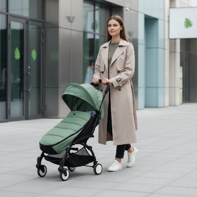 poussette chancelière universelle verte doublure chaude imperméable bébé