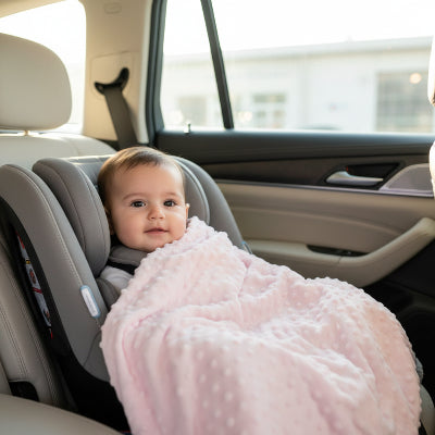 Couverture bébé moelleuse en polyester avec texture gaufrée et coloris pastel pour chambre de bébé