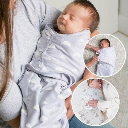 Couverture d’emmaillotage bébé design unisexe avec fermeture ajustable et confort optimal