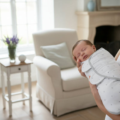Couverture d’emmaillotage bébé quatre saisons avec motifs étoiles et ajustement confortable