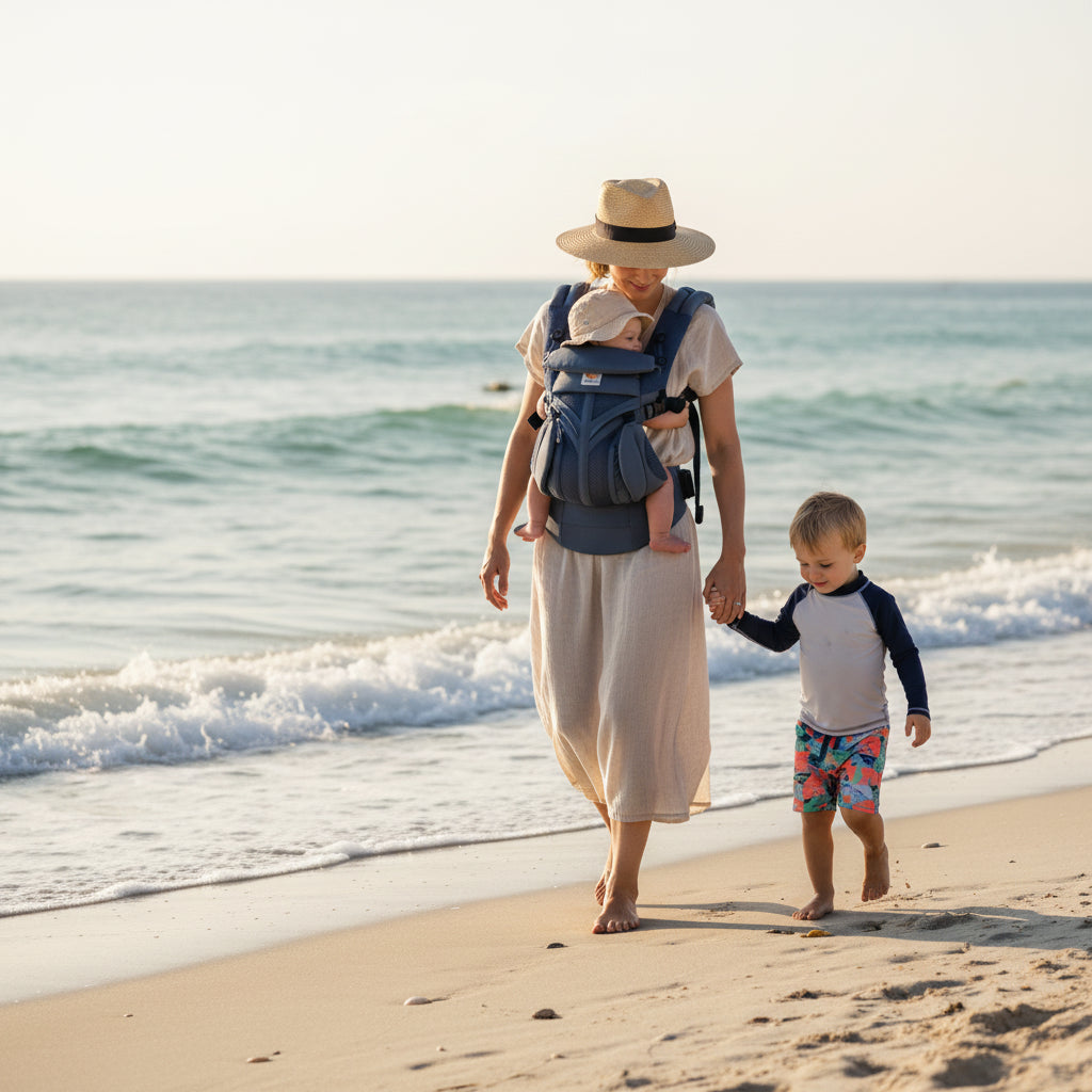 Porte Bébé - BreathBabyBag™ - Bleu Marine