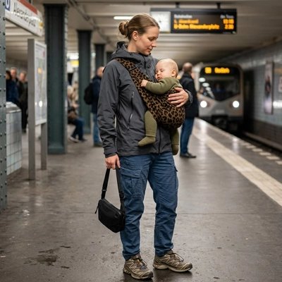 Porte bebe ajustable avec répartition équilibrée du poids pour un confort durable lors des promenades et déplacements