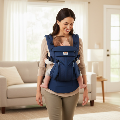 porte bebe bleu marine legere compacte et confortable