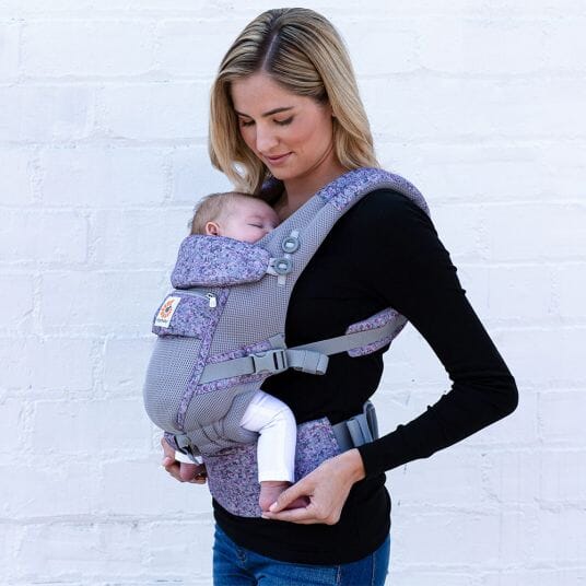 Porte Bébé - BreathBabyBag™ - Mauve Lavande - Ma boutique