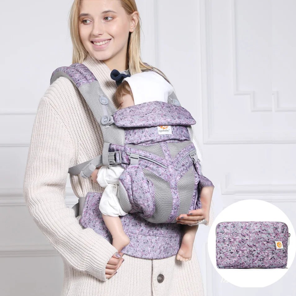 Porte Bébé - BreathBabyBag™ - Mauve Lavande - Ma boutique