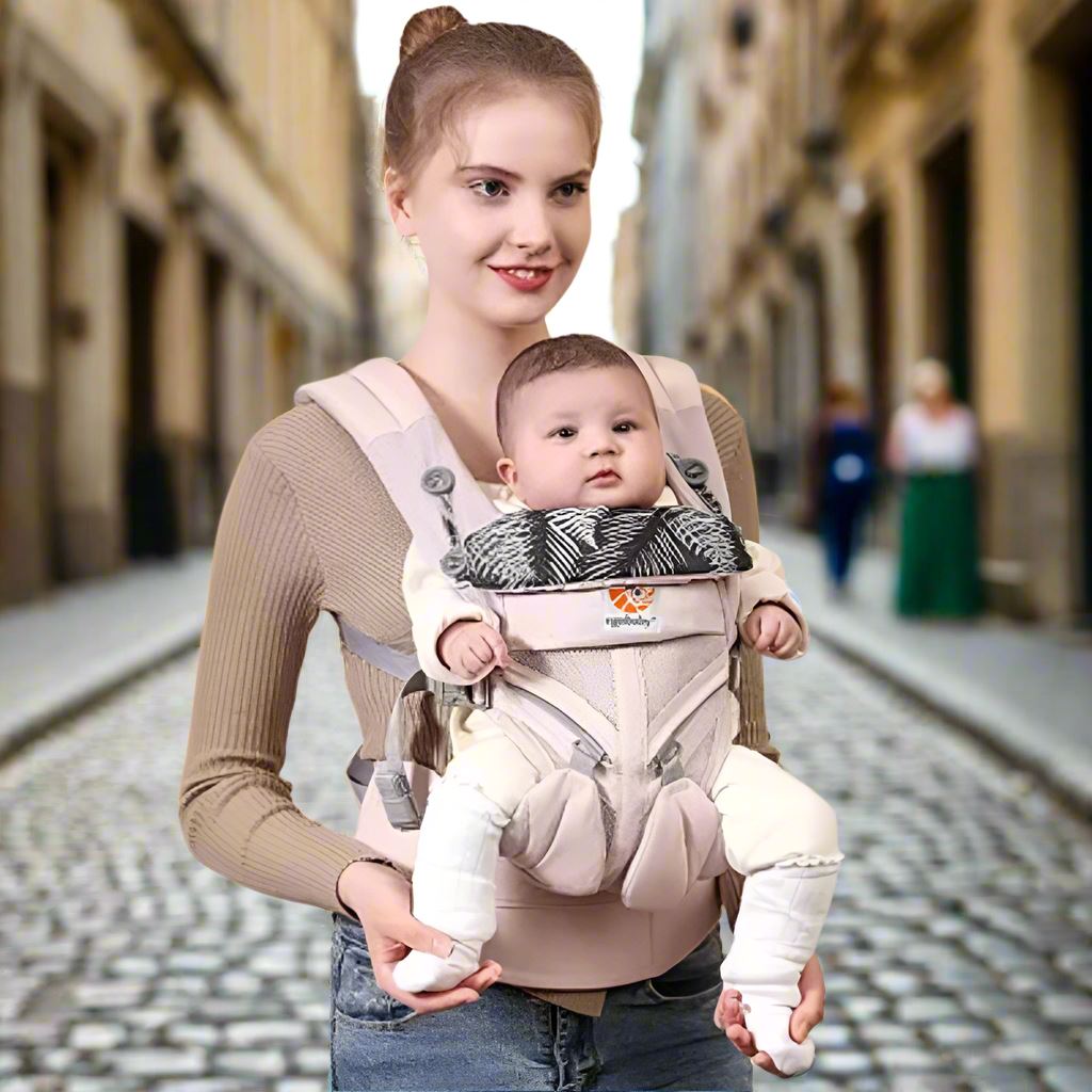 Porte Bébé - BreathBabyBag™ - Rose Maille - Ma boutique