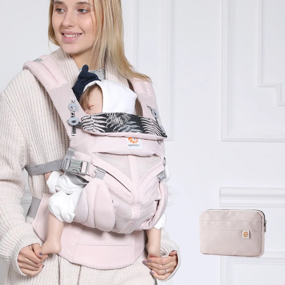 Porte Bébé - BreathBabyBag™ - Rose Maille - Ma boutique