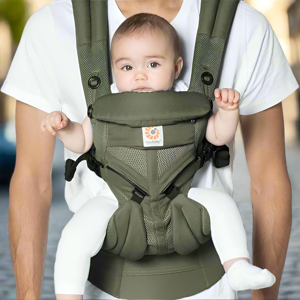 Porte Bébé - BreathBabyBag™ - Vert Olive - Ma boutique