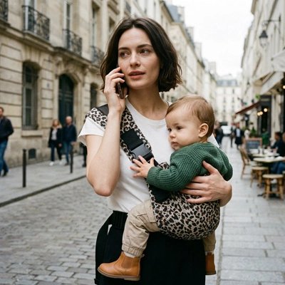 Porte bebe ergonomique avec installation rapide, adapté à la croissance de l'enfant et conçu pour renforcer le lien parent-enfant