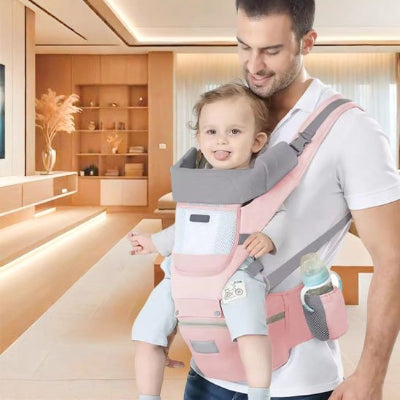 Porte bebe réglable avec sangles ajustables adaptées à toutes les morphologies parentales
