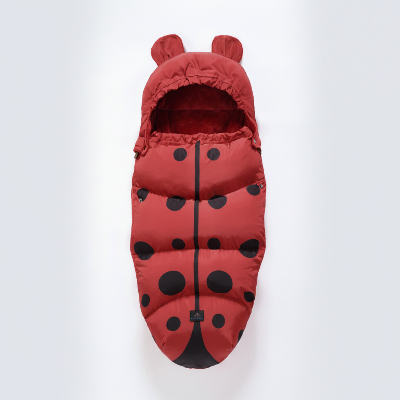 poussette chancelière doublure polaire chaude confort bébé hiver accessoire poussette à motifs coccinelle