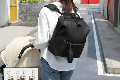 Sac à langer noir multifonctionnel 