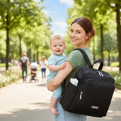 Sac a dos a langer noir arrangement efficace 