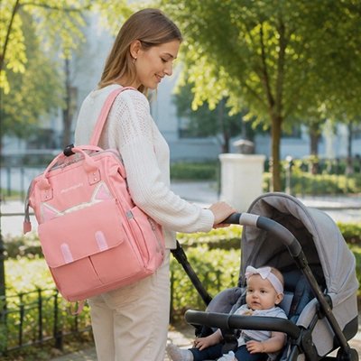 Sac a dos a langer Ouverture large pour un accès rapide au contenu
