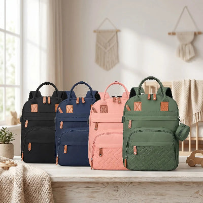 Sac à dos à langer avec variantes de couleurs du sac à dos à langer multifonction pour bébé
