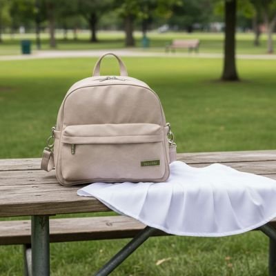 Sac a langer a dospratique et compact avec poches zippées et rangement organisé, idéal pour parents en déplacement avec bébé 