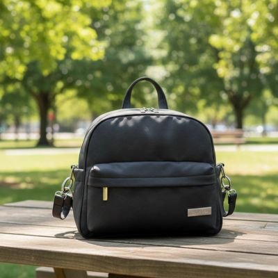 Sac a langer bebe à couches moderne avec fermeture éclair et organisation intelligente, idéal pour garder les essentiels bébé à portée de main