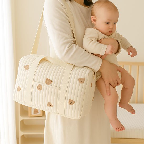 Sac-a-langer-bebe-confortable-même-en-portant-bebe-en-bras