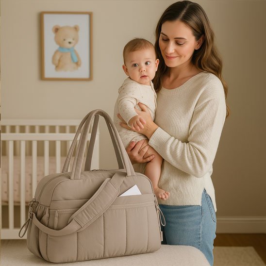 Sac a langer beige