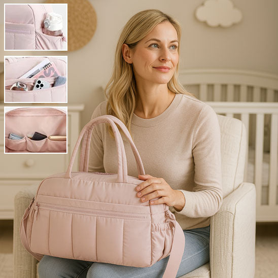 sac a langer multifonctionnel rose