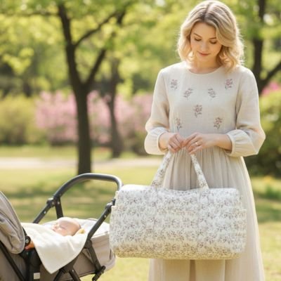 Sac à langer polyvalent grand format pour week-end, voyage et quotidien avec bébé