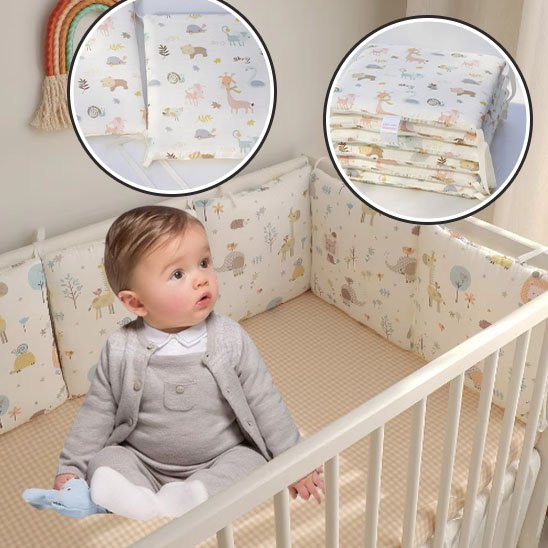 Tour de lit bébé respirant et douce 