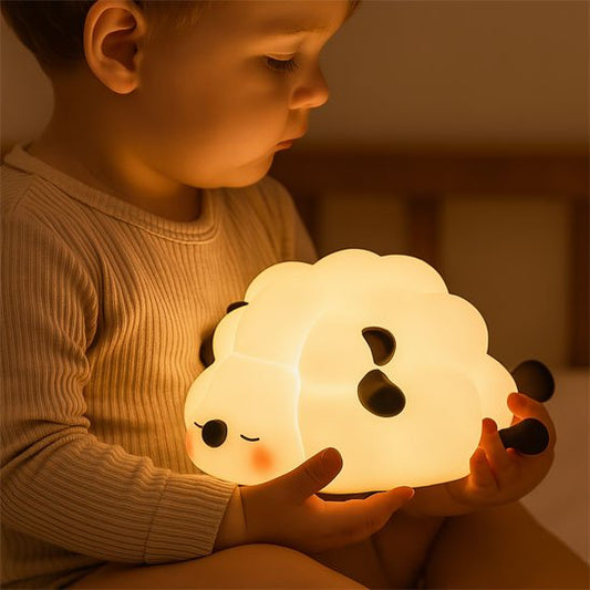 Veilleuse bébé mouton lumineuse facilement transportable